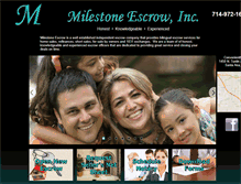 Tablet Screenshot of milestoneescrow.com